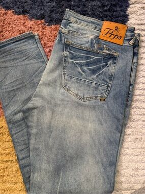 PRPS Men’s Light Blue Washed Jeans